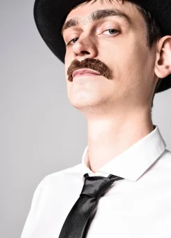 Wąsy sztuczne ZESTAW różne rodzaje (6szt.)