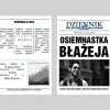 Zaproszenia GAZETA URODZINOWA ze zdjęciem