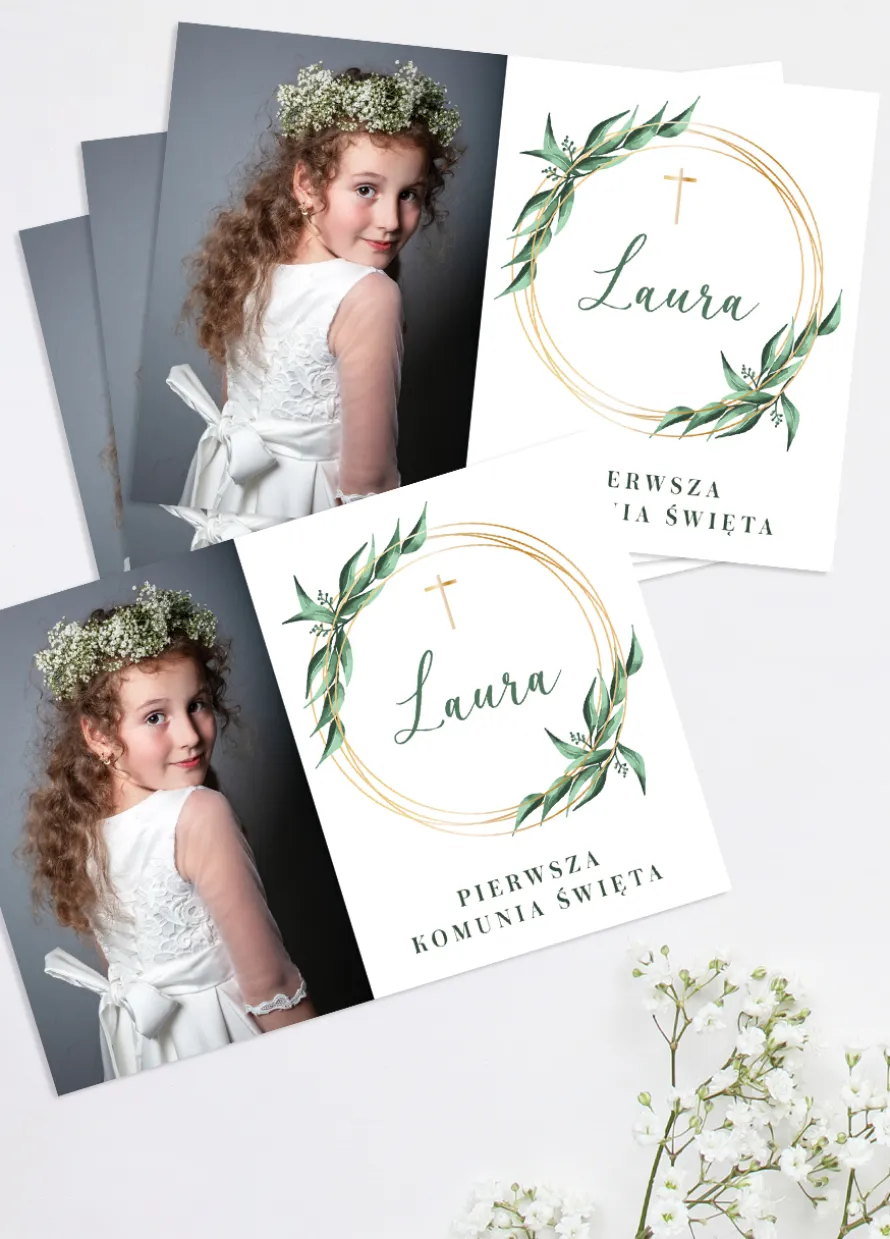 Zaproszenia komunijne ZE ZDJĘCIEM