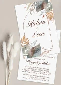 Zaproszenia ślubne BOHO