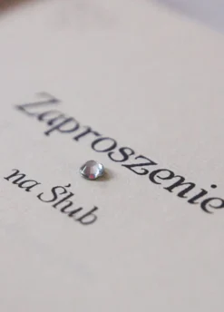 Zaproszenia ślubne z kokardą (10szt.)