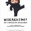 Zaproszenia na urodziny dla dzieci NINJA personalizowane