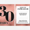 Zaproszenia na 30 urodziny GLAM personalizowane