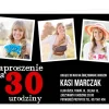 Zaproszenia na 30 urodziny KOLAŻ ZE ZDJĘCIAMI personalizowane