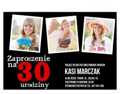 Zaproszenia na 30 urodziny KOLAŻ ZE ZDJĘCIAMI personalizowane