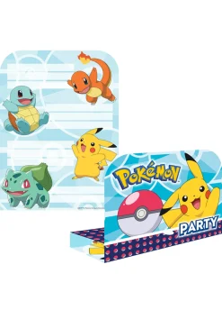 Zaproszenia na urodziny POKEMON (8 szt.)