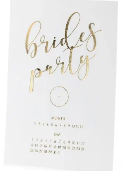 Zaproszenia na wieczór panieński BRIDES PARTY białe (10szt.)