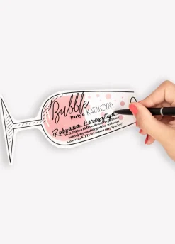 Zaproszenia na wieczór panieński BUBBLE PARTY (6szt.)