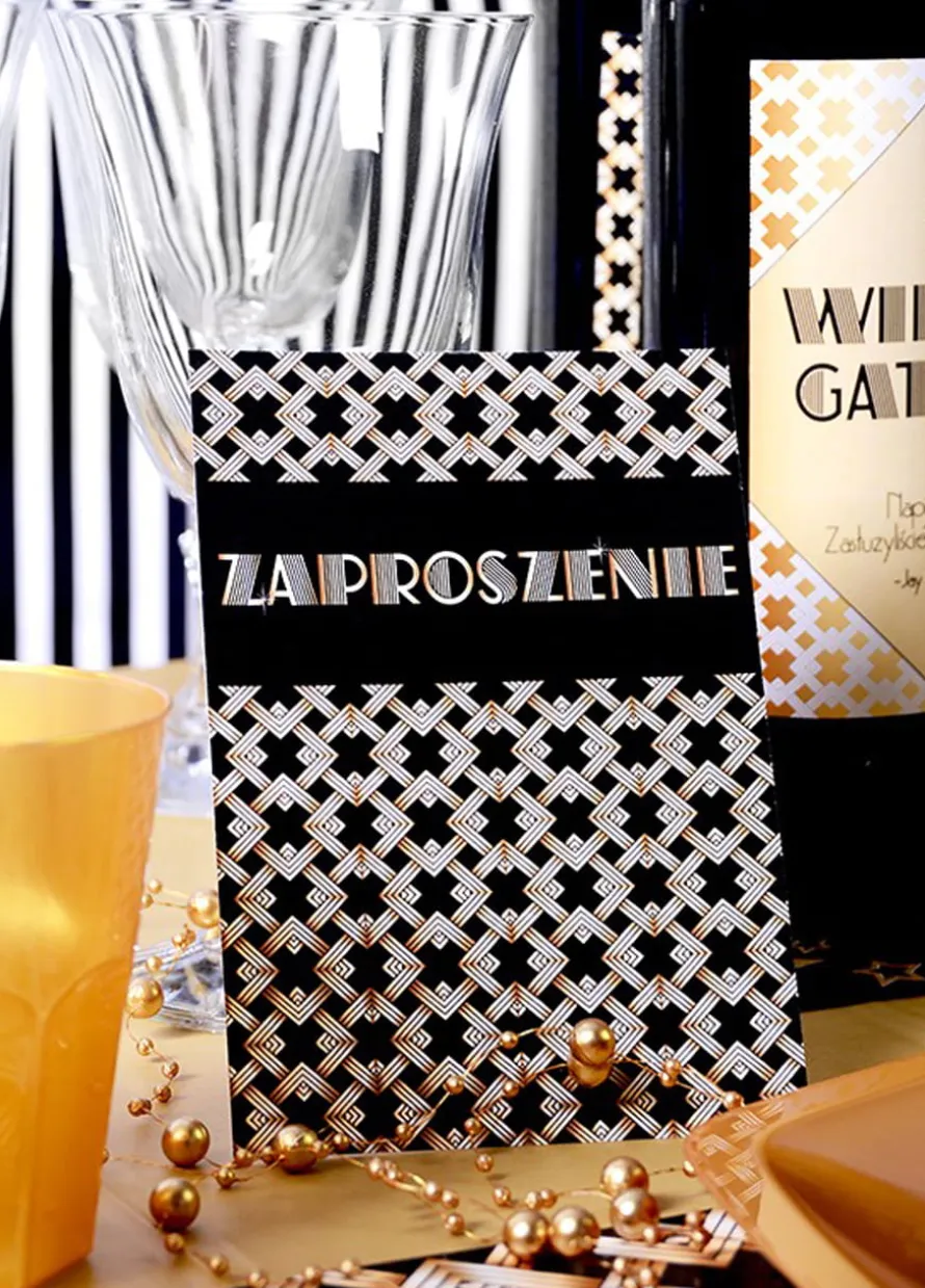 Zaproszenia personalizowane WIELKI GATSBY