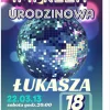 Zaproszenia personalizowane DISCO zaproszenia urodzinowe