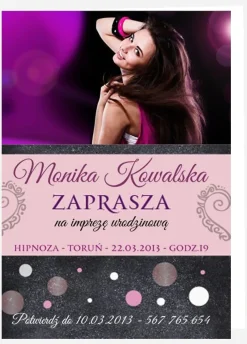 Zaproszenia personalizowane SWEET