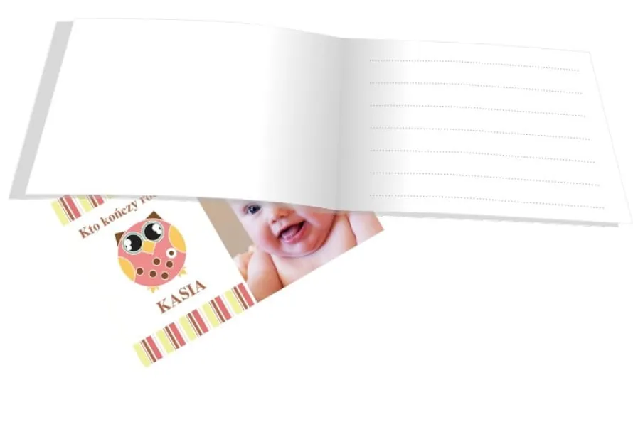 Zaproszenia personalizowane SOWA dla dziewczynki