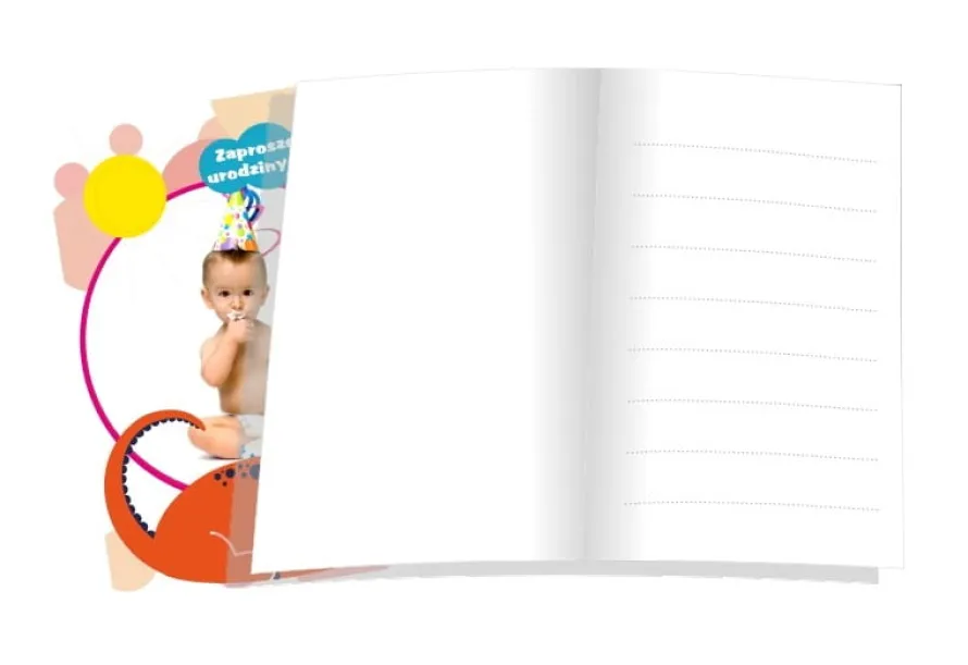 Zaproszenia personalizowane na urodziny DINOZAUR zaproszenia ze zdjęciem