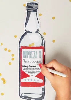 Zaproszenia personalizowane PRL (6szt.)