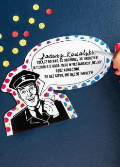 Zaproszenia personalizowane POLICJANT (6szt.)