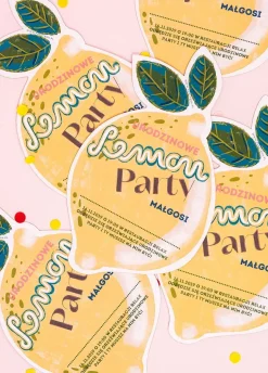 Zaproszenia personalizowane LEMON PARTY (6szt.)