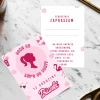 Zaproszenia PINK DREAM w stylu kultowych lalek