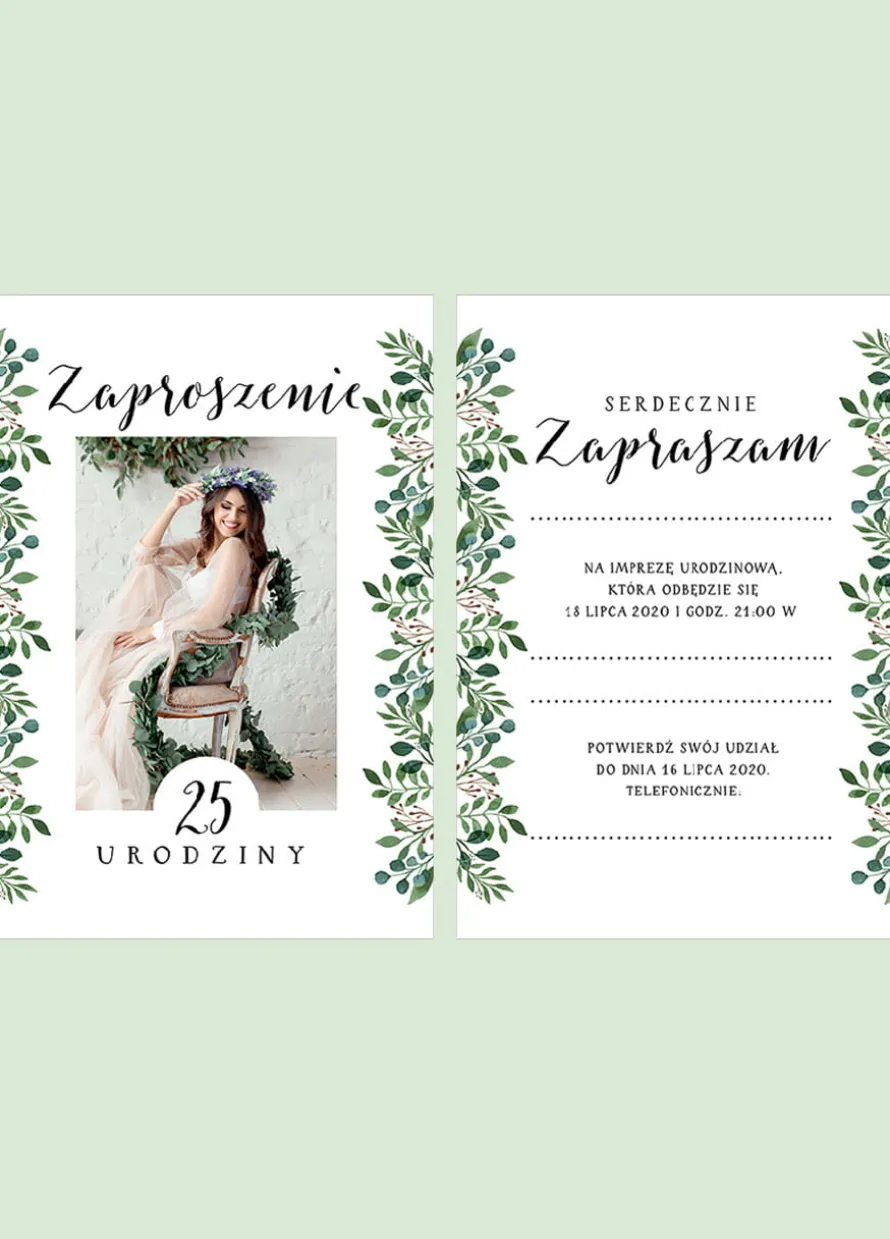 Zaproszenia w stylu BOHO personalizowane