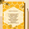 Zaproszenie na baby shower MAMA-TO-"BEE"