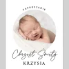 Zaproszenie na chrzest ZE ZDJĘCIEM
