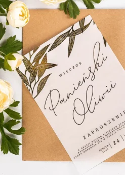 Zaproszenie NA WIECZÓR PANIEŃSKI personalizowane