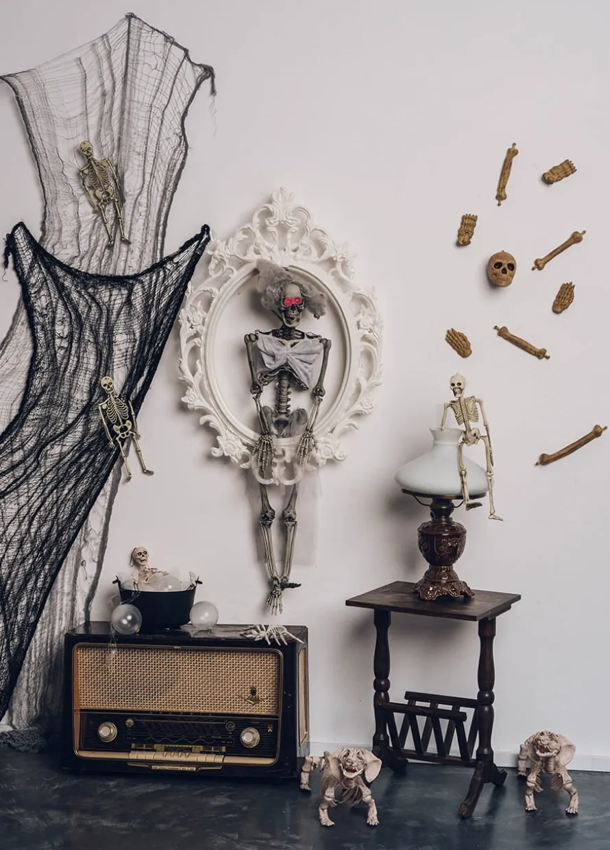 Zasłona czarna na Halloween