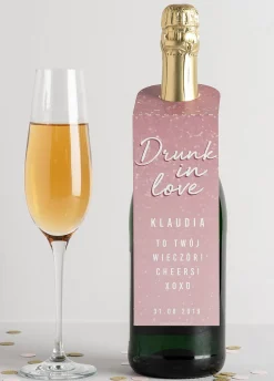 Zawieszki na alkohol DRUNK IN LOVE wieczór panieński (4szt.)