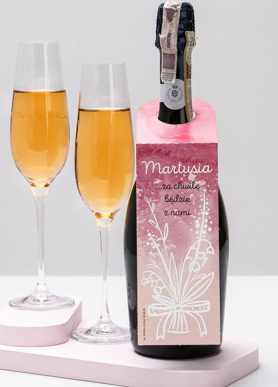Zawieszki na butelki BABY SHOWER GIRL (4 szt.)