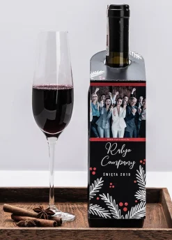Zawieszki na butelki FIRMOWA WIGILIA (4szt.)