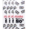 Zawieszki na butelki I LOVE 80`s (4 szt.)