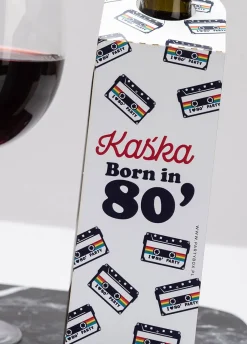 Zawieszki na butelki I LOVE 80`s (4 szt.)
