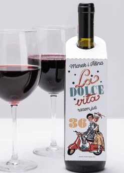 Zawieszki na butelki LA DOLCE VITA (4 szt.)