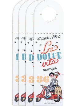 Zawieszki na butelki LA DOLCE VITA (4 szt.)