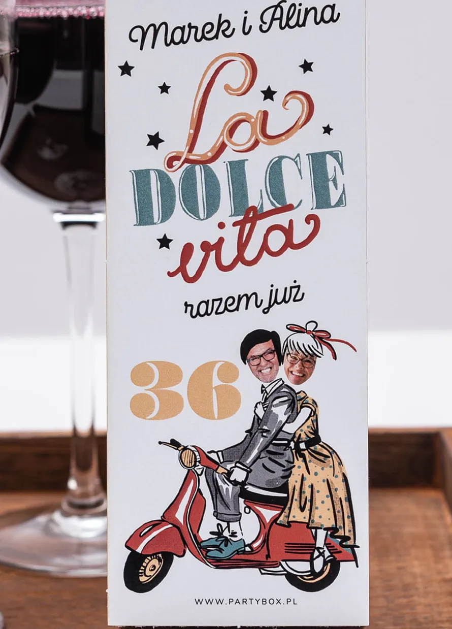 Zawieszki na butelki LA DOLCE VITA (4 szt.)