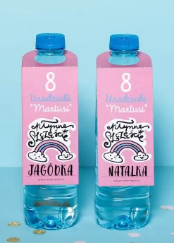 Zawieszki na butelki małe DLA DZIEWCZYNKI (8 szt.)
