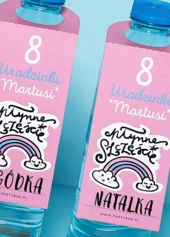 Zawieszki na butelki małe DLA DZIEWCZYNKI (8 szt.)
