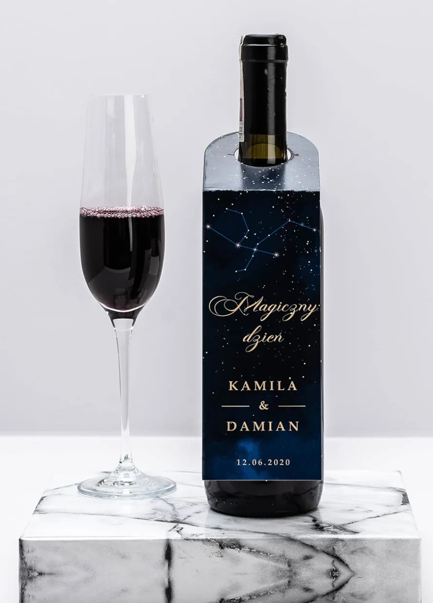 Zawieszki na butelki MAGICZNY DZIEŃ (4szt.)