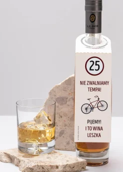 Zawieszki na butelki na urodziny rowerzysty ROWEROWO (4 szt.)