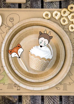 Zestaw do babeczek WOODLAND papilotki i pikery