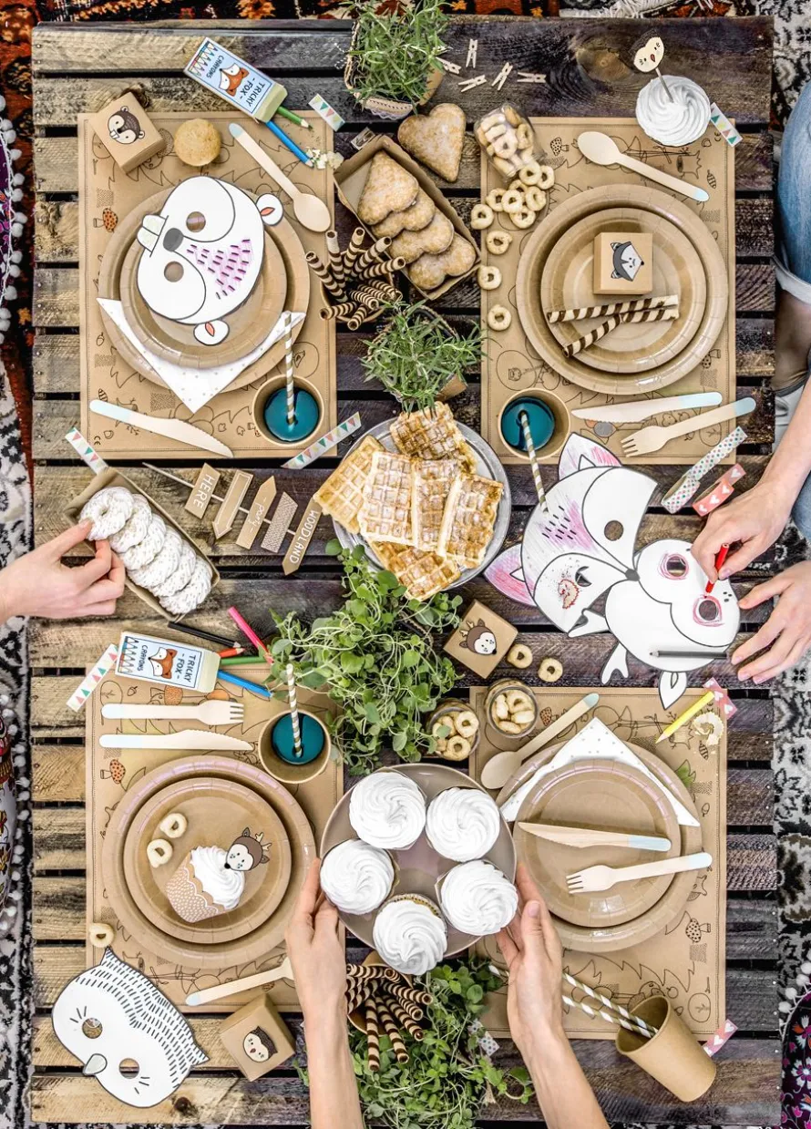 Zestaw do babeczek WOODLAND papilotki i pikery