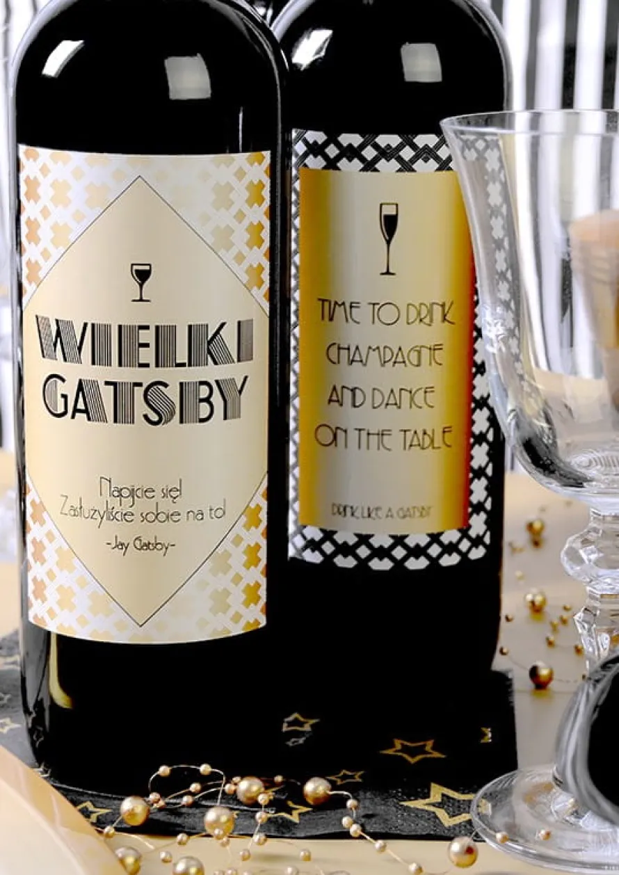 Zestaw etykiet WIELKI GATSBY (4 szt.)