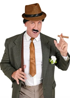 Zestaw gangstera LATA 20 brązowy