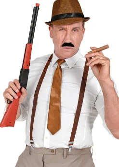 Zestaw gangstera LATA 20 brązowy