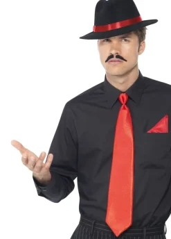 Zestaw GANGSTERSKI kapelusz krawat