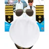 Zestaw KAPITAN czapka, pagony, okulary