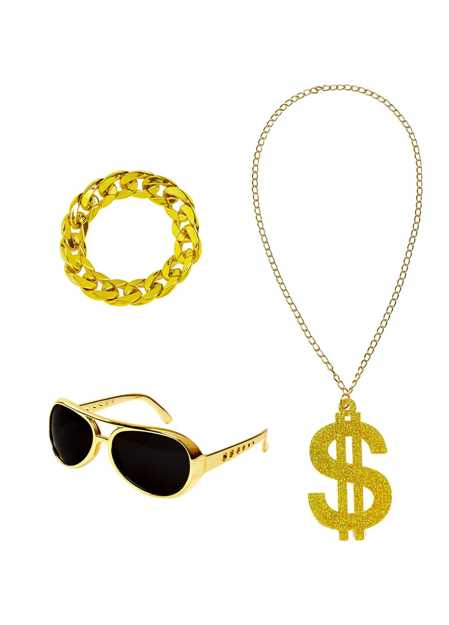 Zestaw rapera LUZAK akcesoria lata 80