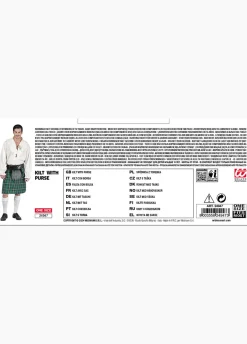Zielony KILT rozmiar uniwersalny