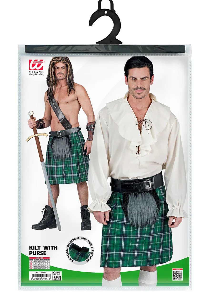Zielony KILT rozmiar uniwersalny