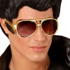 Złote okulary ELVIS lata 50.